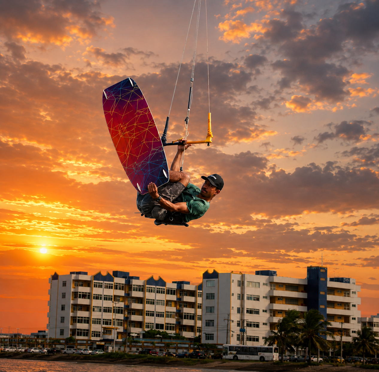 Kleiton Webster, o Minhoca, fundador da Big Kite School
